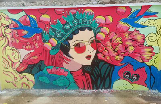 阜宁县墙体彩绘-网红墙