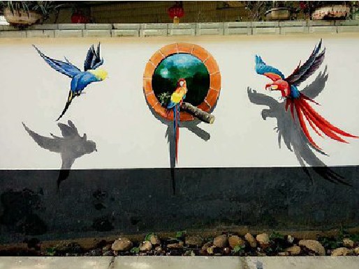 阜宁县视觉错位-3D墙绘设计