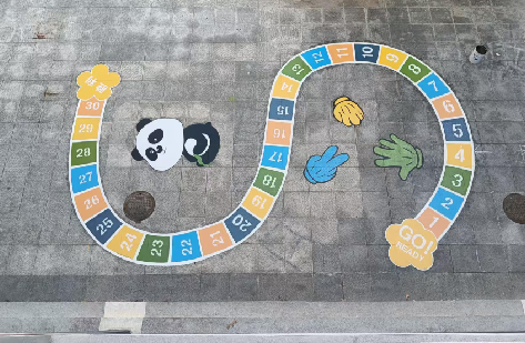 阜宁县地面游戏彩绘