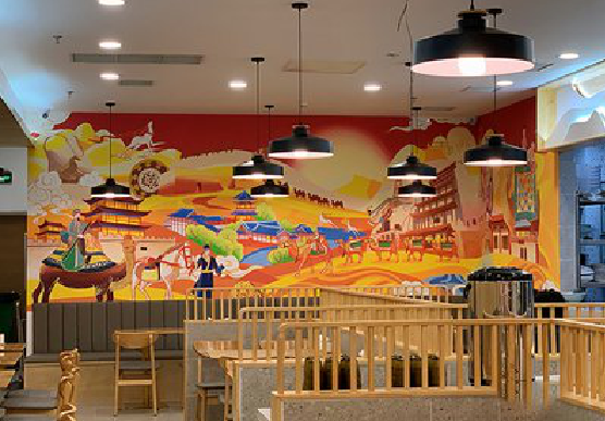 阜宁县商业空间彩绘介绍。