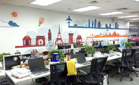 阜宁县教你设计办公室墙绘的方法。
