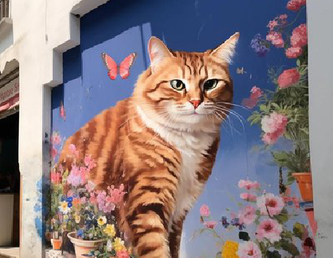 阜宁县自己绘制有个性的手绘墙