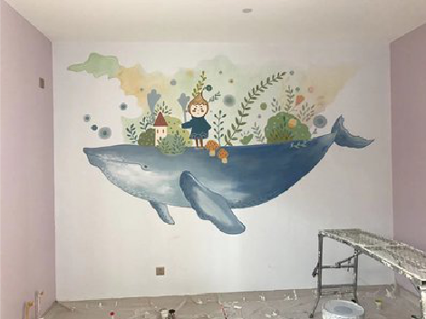 阜宁县手绘墙的特点及优势。